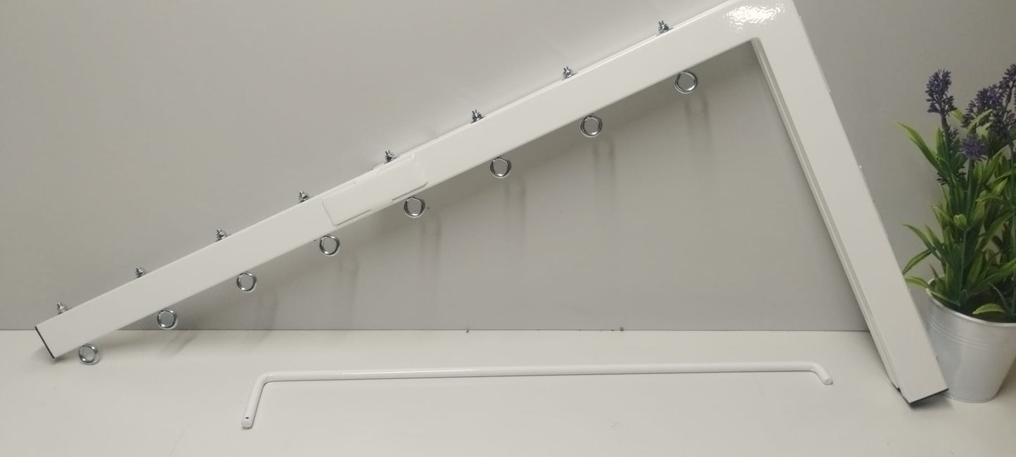 Tendedero plegable de pared 8 cuerdas blanco