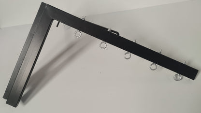 Tendedero de pared plegable negro para ahorrar espacio en casa o balcón