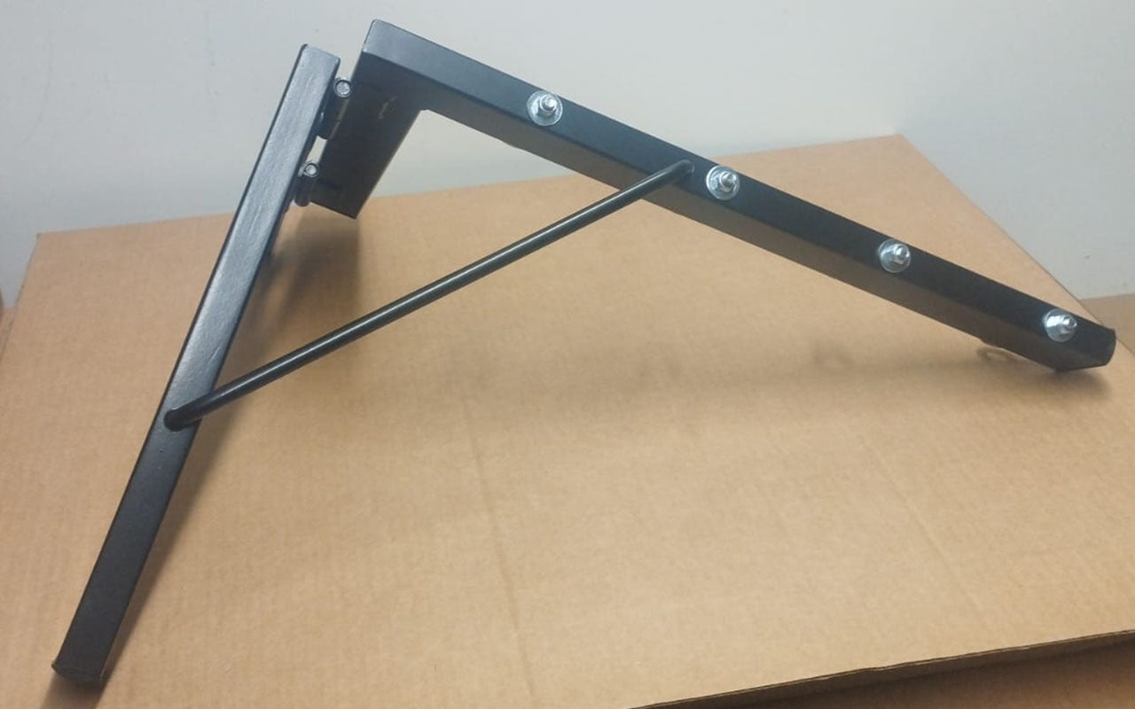 Tendedero de pared plegable negro para ahorrar espacio en casa o balcón