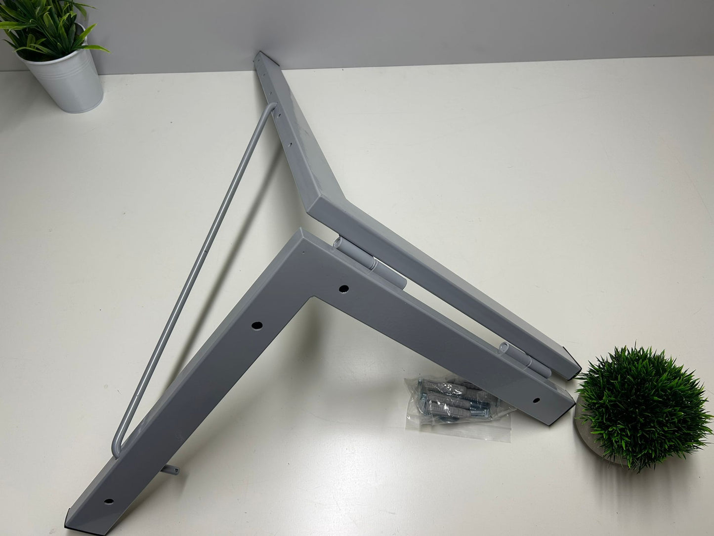 Tendedero plegable de pared 5 cuerdas gris básico