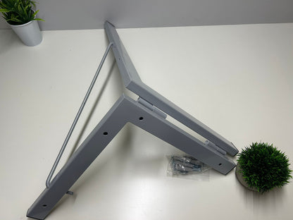 Tendedero plegable de pared 5 cuerdas gris básico