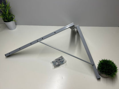 Tendedero plegable de pared 5 cuerdas gris básico