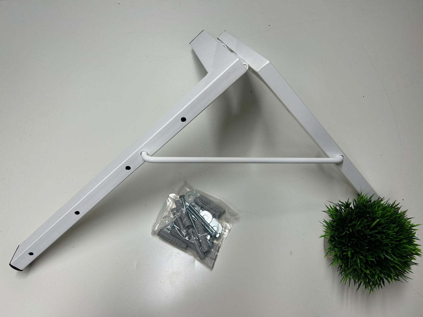 Tendedero plegable de pared 4 cuerdas blanco básico