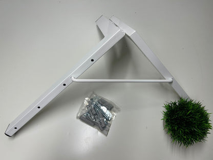 Tendedero plegable de pared 4 cuerdas blanco básico