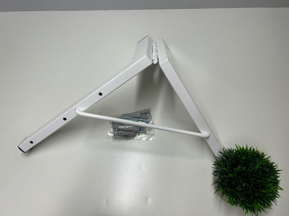 Tendedero plegable de pared 3 cuerdas blanco básico
