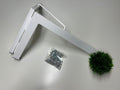 Folding wall-mounted clothesline 4 white ropes without hardware