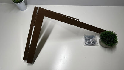 Tendedero plegable de pared 5 cuerdas marrón básico
