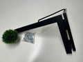 Folding wall-mounted clothesline 4 lines black no hardware