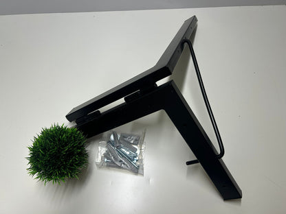 Tendedero plegable de pared 4 cuerdas negro básico