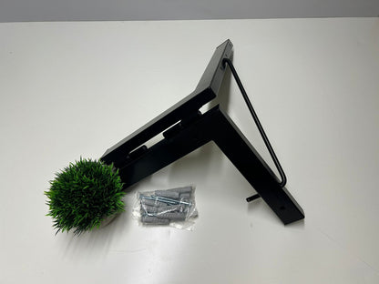 Tendedero plegable de pared 3 cuerdas negro básico