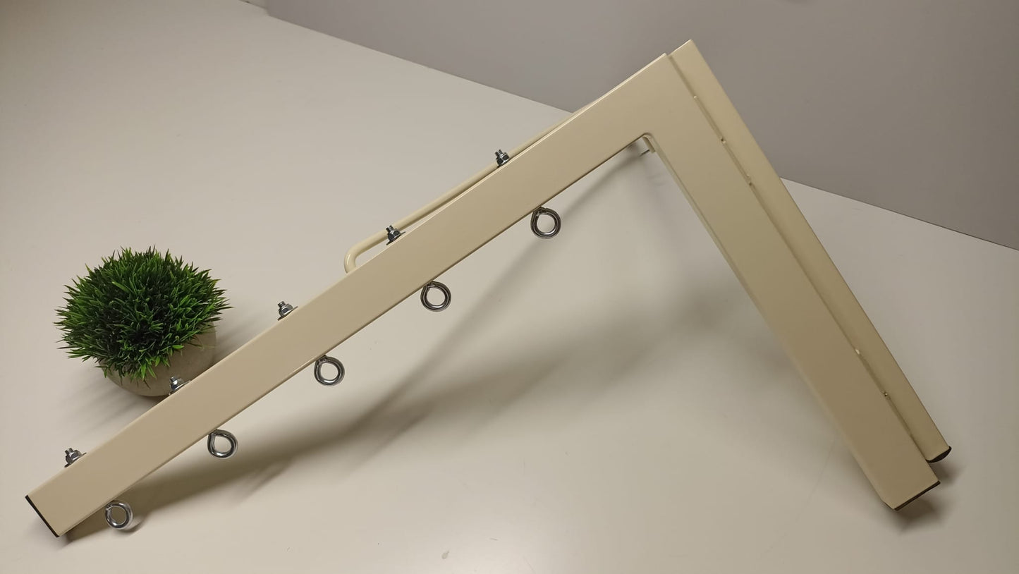 Tendedero plegable de pared 5 cuerdas beige
