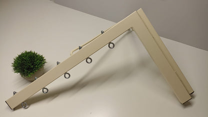 Tendedero plegable de pared 5 cuerdas beige