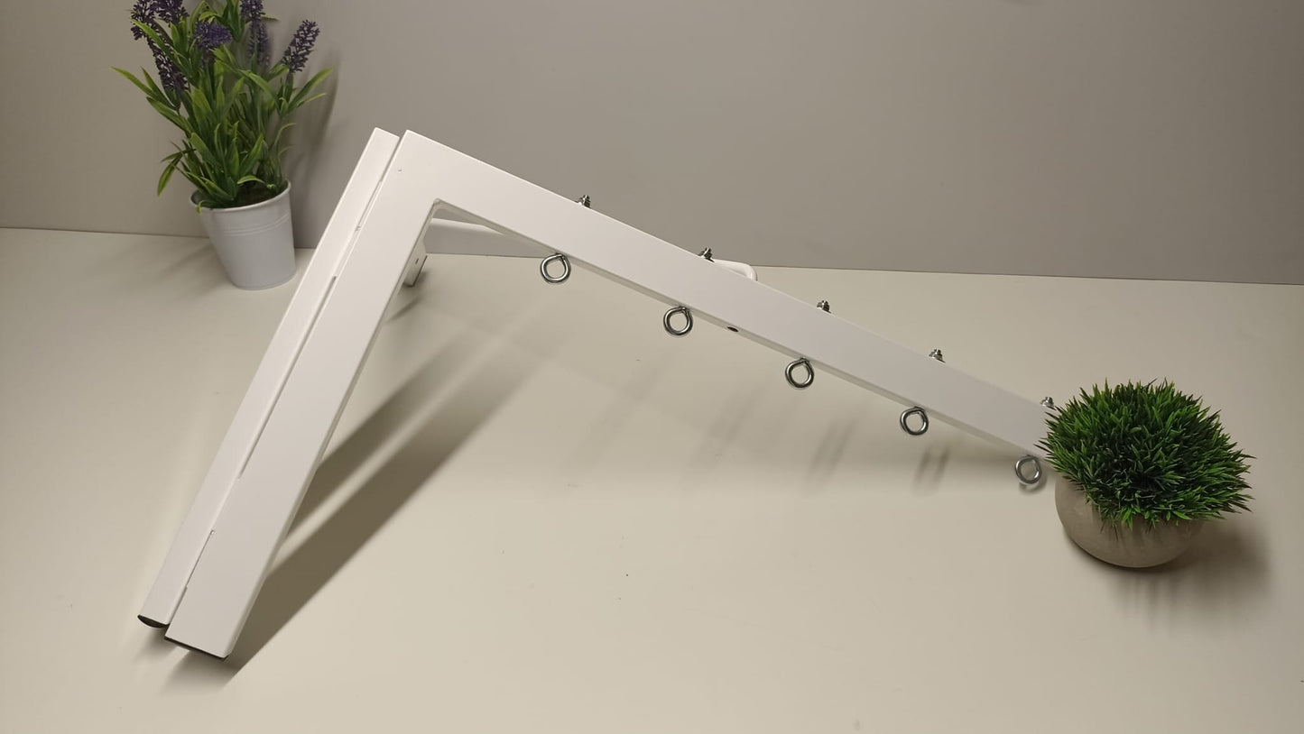 Tendedero plegable de pared 5 cuerdas blanco