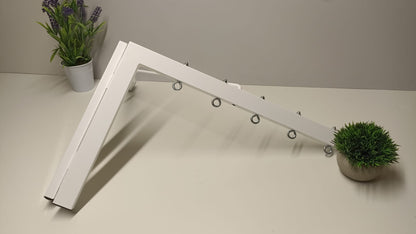 Tendedero plegable de pared 5 cuerdas blanco