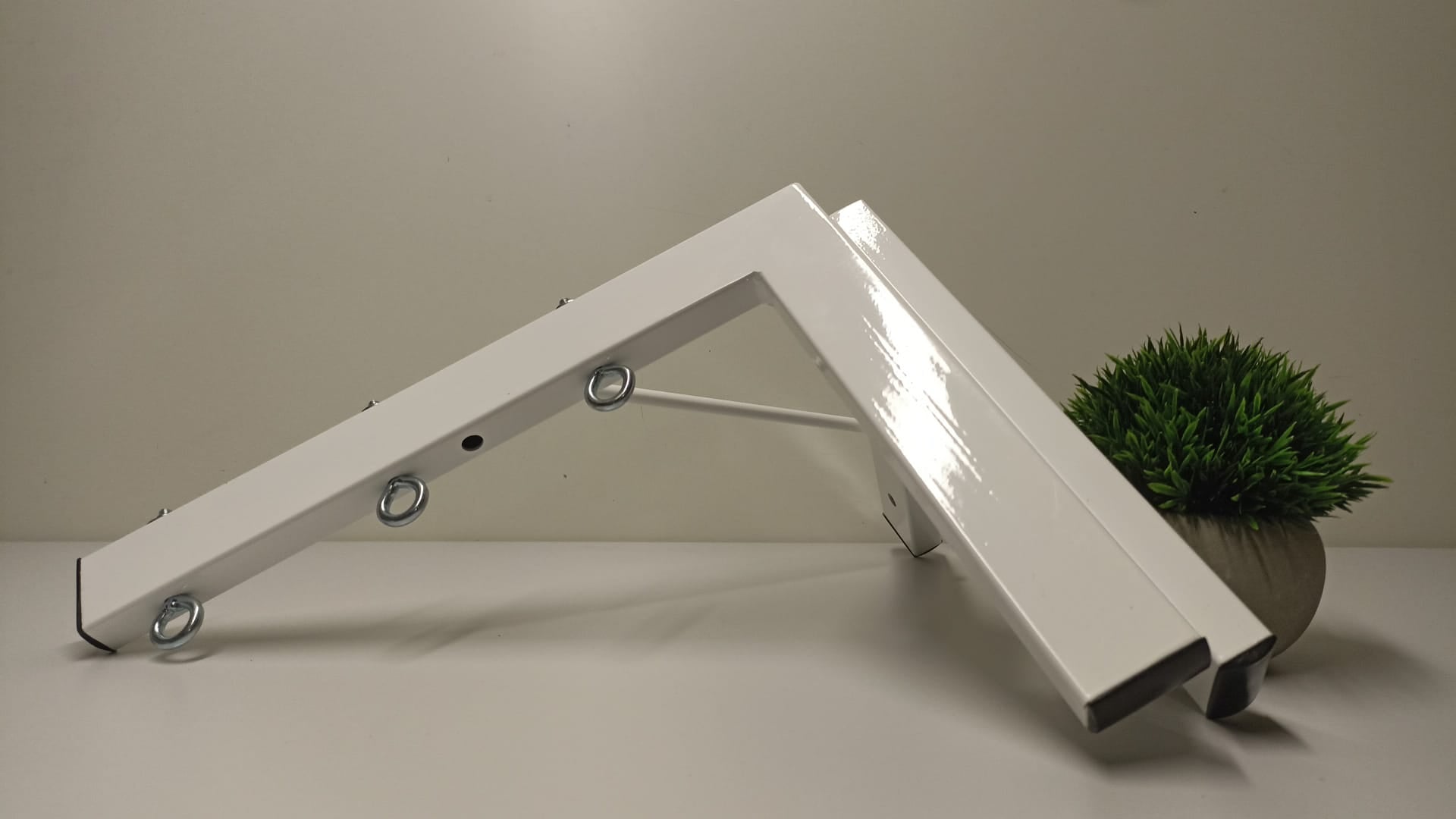 Tendedero plegable de pared 3 cuerdas blanco