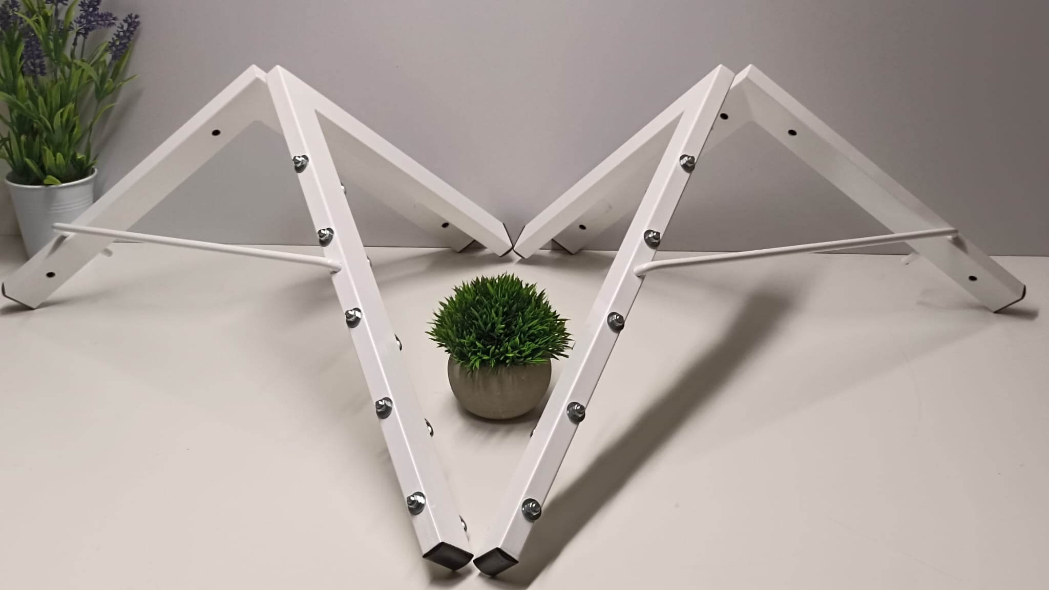 Tendedero plegable de pared 5 cuerdas blanco