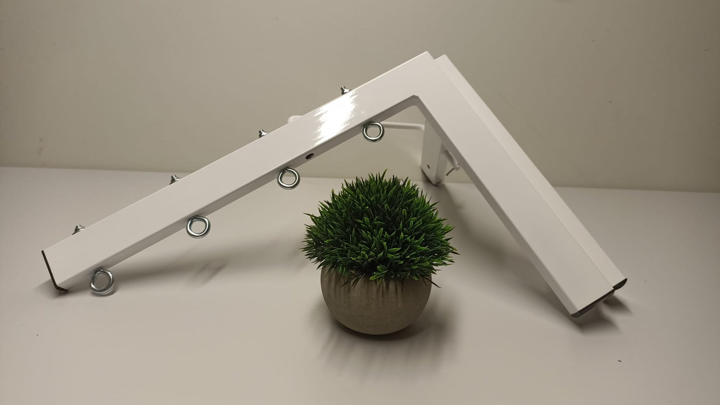 Tendedero plegable de pared 4 cuerdas blanco