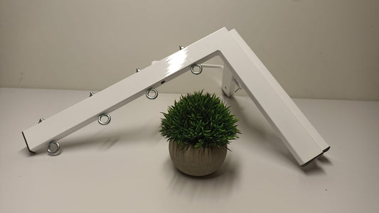 Tendedero plegable de pared 4 cuerdas blanco