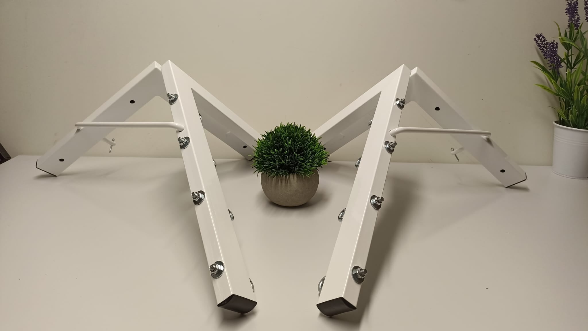 Tendedero plegable de pared 4 cuerdas blanco