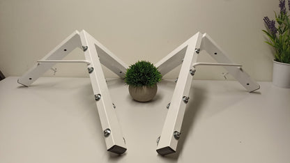 Tendedero plegable de pared 4 cuerdas blanco