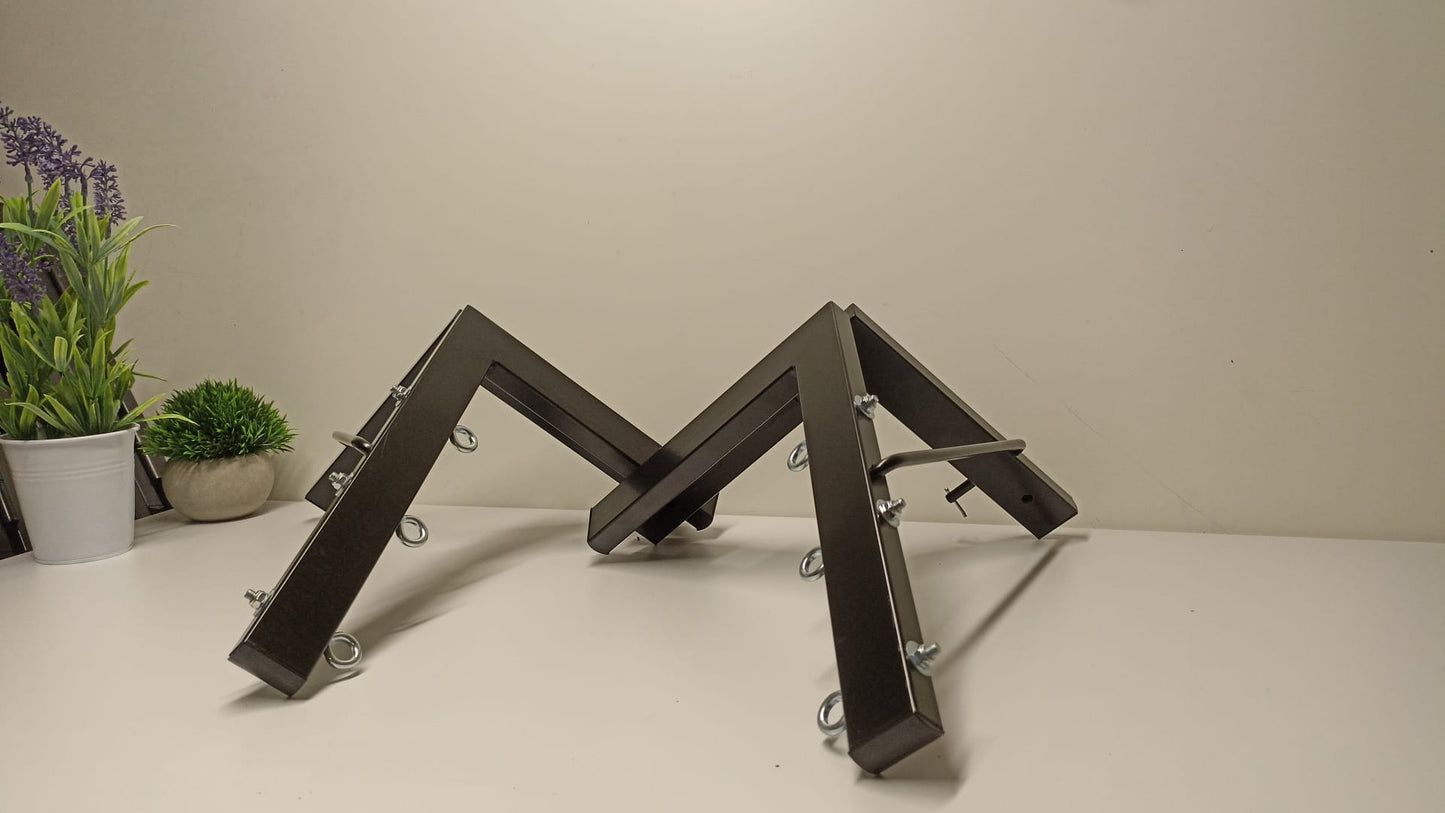 Tendedero plegable de pared 3 cuerdas negro