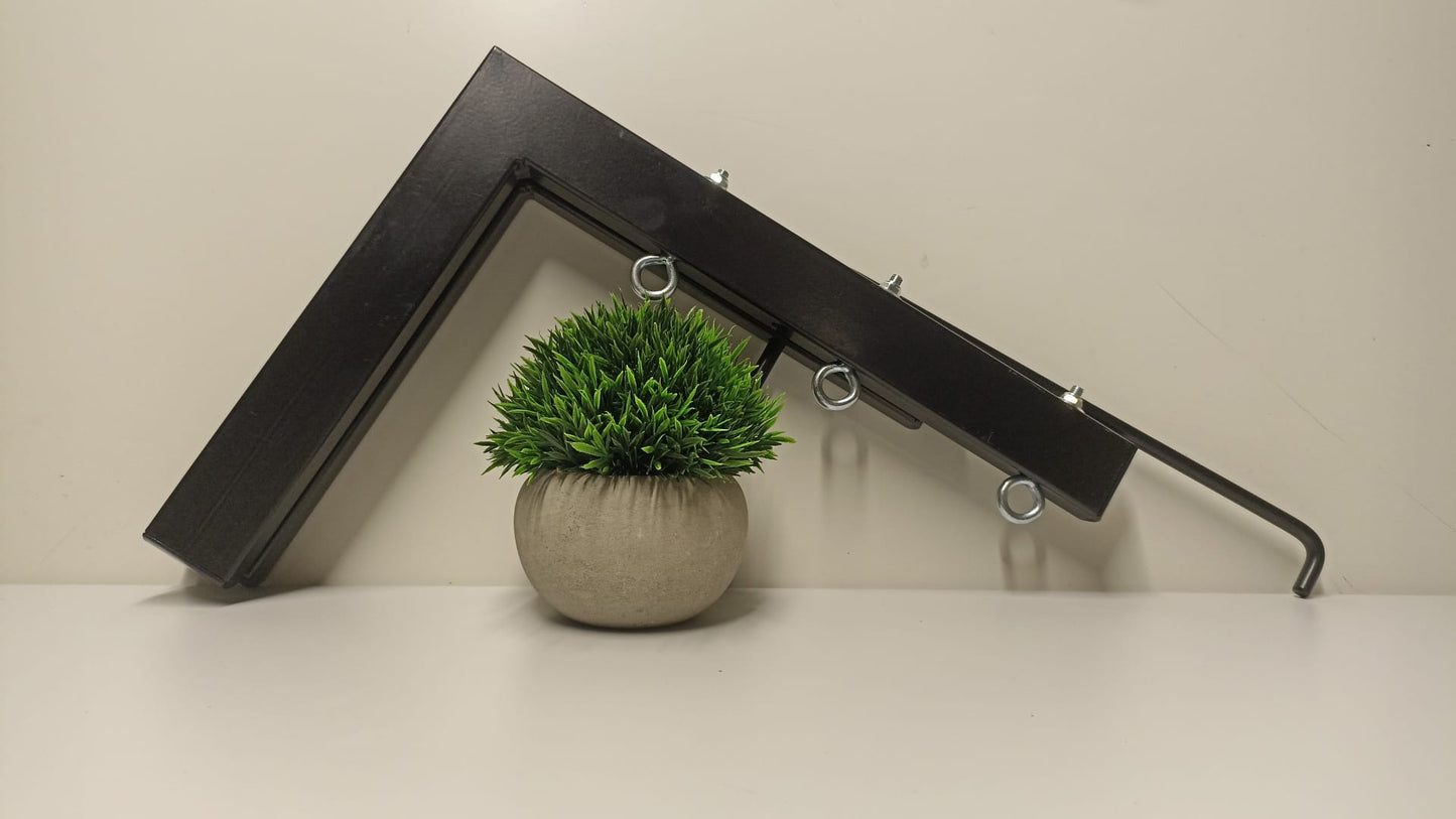 Tendedero plegable de pared 3 cuerdas negro