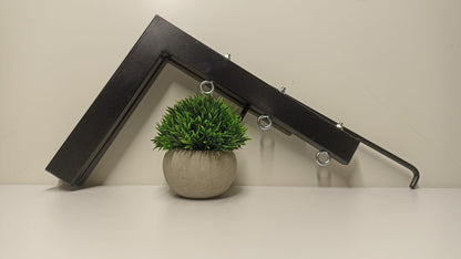 Tendedero plegable de pared 3 cuerdas negro