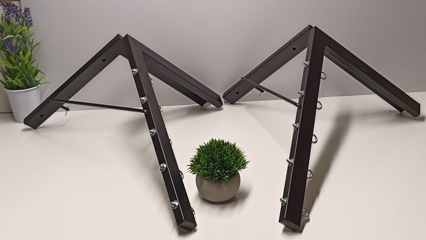Tendedero plegable de pared 5 cuerdas negro