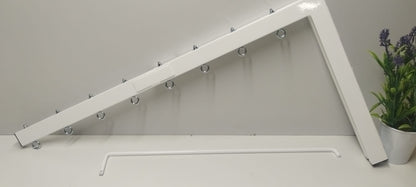 Tendedero plegable de pared 8 cuerdas blanco
